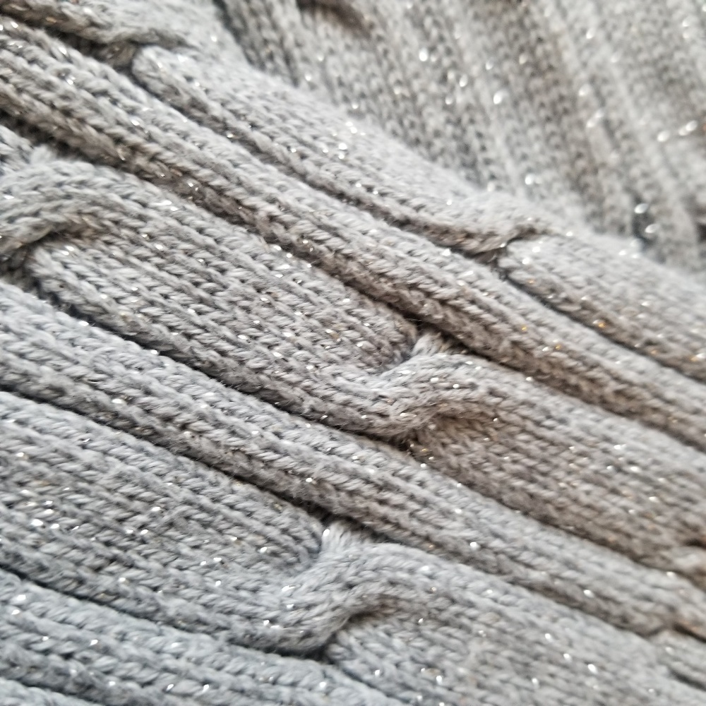Sparkley Gray Sweater - Picture 2 of 5